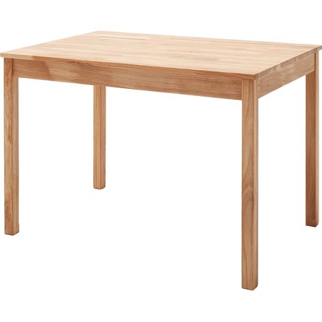 Esstisch 110x70 cm in Wildeiche massiv geölt - AMIENS-06 (1/4)