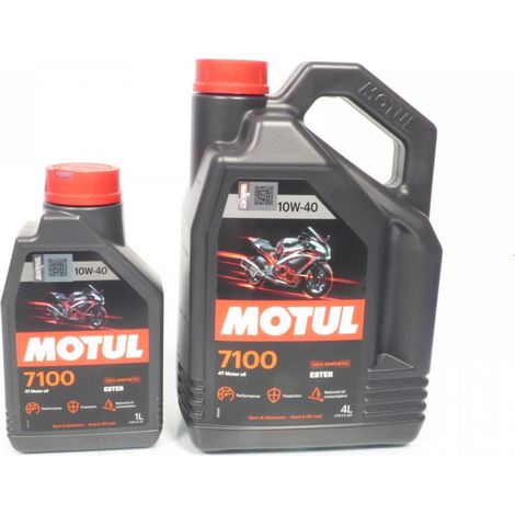 Kanister Schmieröl Motul 7100 10W40 4T 100% vollsynthetisch 4+1L (1/2)