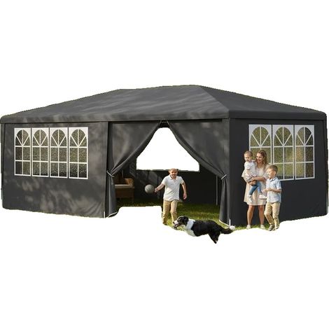 Carpa para fiestas, resistente al agua, fácil montaje, verde militar (1/2)
