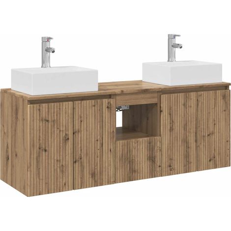 Bathroom Cabinet Set 3 pcs Artisan Oak 49.5 x 41 x 62.5 cm vidaXL (1/5)
