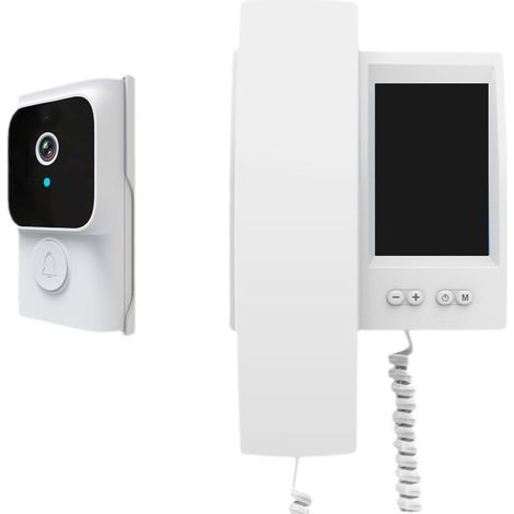 Sistema de videoportero de 3,5 pulgadas con pantalla IPS, timbre inalámbrico, cámara, teléfono móvil, intercomunicador inalámbrico, visión nocturna por infrarrojos, intercomunicador bidireccional, col