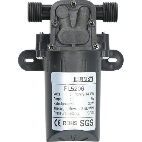 Pompe à membrane micro pour pulvérisation d'eau - Outil de peinture industriel (12V CC 36W) (1/5)