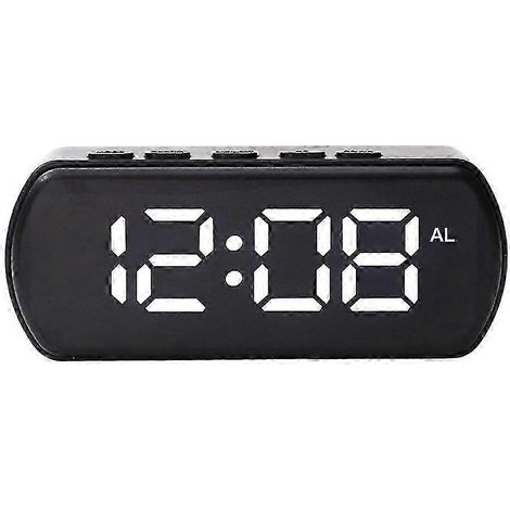 Réveil numérique intelligent de chevet, horloge de bureau USB de voyage à LED rouge avec affichage de la date et de la température au format 12/24 h et fonction snoe pour la chambre à coucher (1/3)