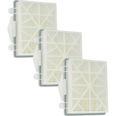 vhbw 3x filtro sostituisce Kärcher EAN 4054278615905, 6.414-760.0, 2.889-286.0 per aspirapolvere - filtro HEPA nero / bianco
