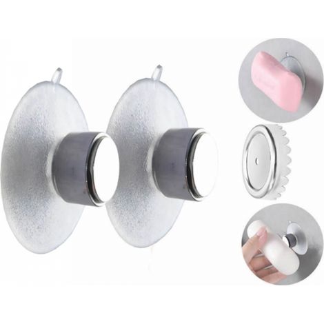Porte savon magnétique   Gain de place, design moderne, savon sec, hygiène premium, accessoire de salle de bain indispensable. Fabriqué en acier inoxydable résistant à la rouille.