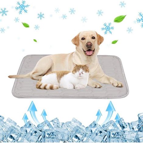 Cooling Mat for Dogs and Cats, 70 x 50 cm, Washable, Gray (1/5)