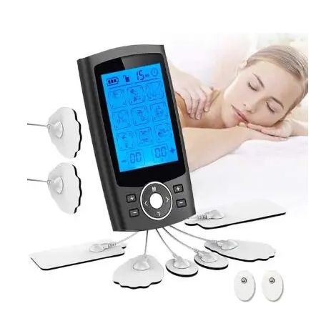TENS-Muskelstimulator mit 36 ​​Modi, EMS, Elektrostimulation, Akupunktur, Körpermassage, digitaler Therapie, Abnehmgerät, Elektrostimulator 00910-AquaForge
