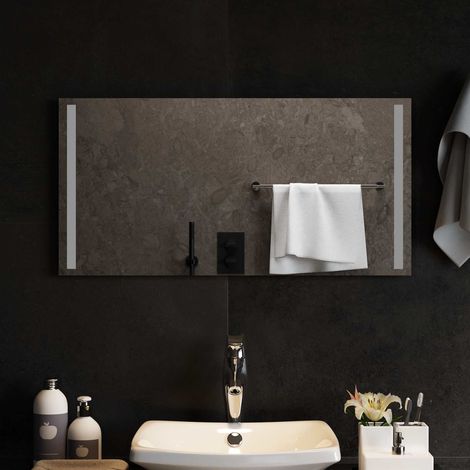 Teenpull – LED-Badezimmerspiegel Transparent 80 x 40 cm Gehärtetes Glas (1/5)