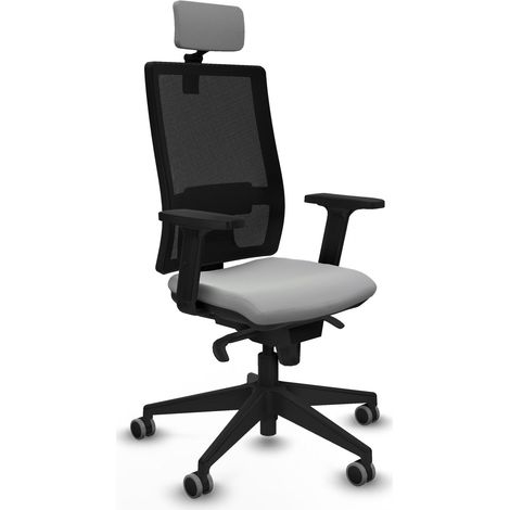 Sedia per ufficio piqueras y crespo Horna grigio chiaro similpelle