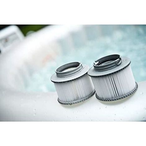 Xinlan Lot de 2 filtres MSPA pour tous les modèles de spas Whirlpool, piscines et jacuzzis gonflables MSPA. (1/4)