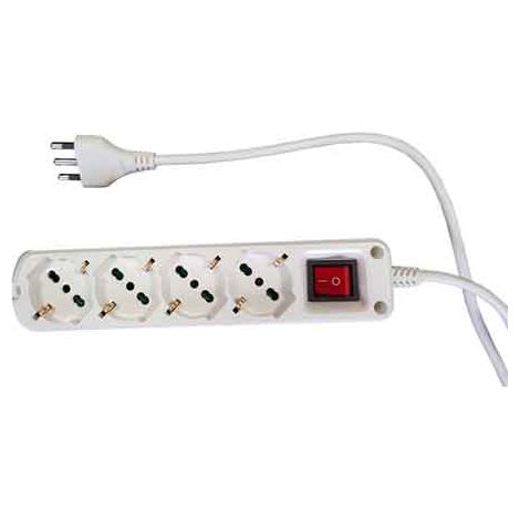 MULTIPRESA CON INTERRUTTORE IDEAL STAR 4 posti - IDEAL STAR