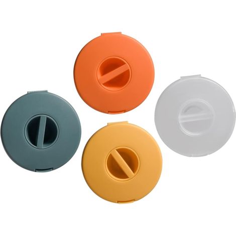 Caja organizadora de cables giratoria de 4 piezas, organizador de cables USB y de auriculares, estuche transparente para la gestión de cables, ideal para la oficina y los viajes. (1/5)