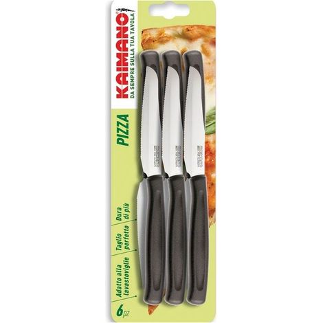 COLTELLI PIZZA PZ.6 NERI DINAMIK KAIMANO COLTELLO PIZZERIA