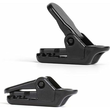 30 Pcs de clips de tente, clips de bache, petits clips de support de bache de type clip, clips d'auvent coupe-vent, clips d'auvent de camping, pinces crocodiles en plastique d'extérieur (1/5)