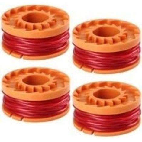 Worx WA0010 3 m Trimmerfaden für Freischneider/Kantenschneider – 4er-Pack – für WG150, WG151, WG152, WG155, WG165, WG166, WG160, WG167, WG175, Garten, Rasen, Zubehör, Pflege (1/5)
