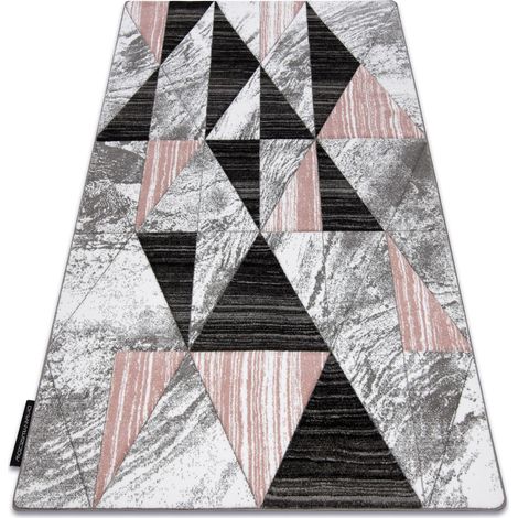 Teppich ALTER Nano Dreiecke rosa pink 120x170 cm