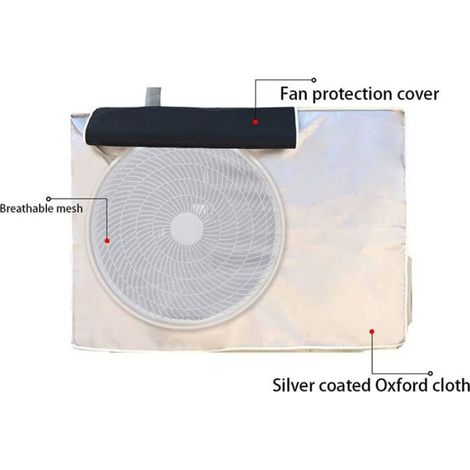 Couvercle Protection Climatiseur Étanche Extérieur Housse 80x30x57cm pour Construction Maisons Lumiryn (1/5)