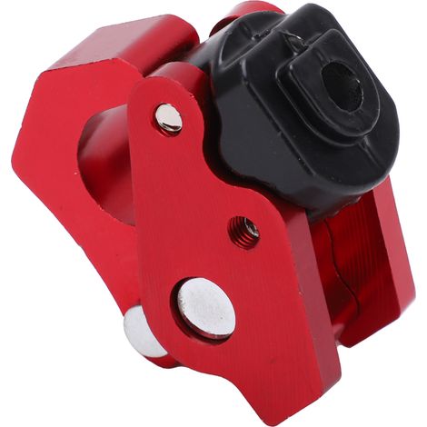 Crochet universel pour moto, en alliage d'aluminium CNC, support de transport pour casque, sac à bagages, rouge (1/5)