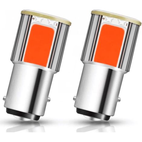 YMYNY 10 Stück 1157 BAY15D LED-Lampen für Auto-Bremslichter, Blinker, Stopp- und Rückblinker, rot (1/5)