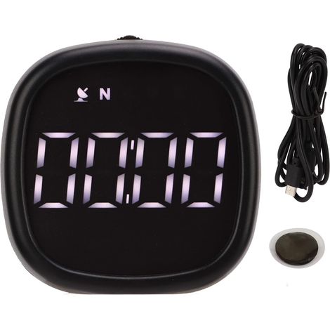 Pantalla de visualización frontal para automóvil, velocímetro inteligente universal GPS HUD KMH/MPH, pantalla digital con navegación GPS, alarma de fatiga/exceso de velocidad, USB, indicador automotri (1/5)