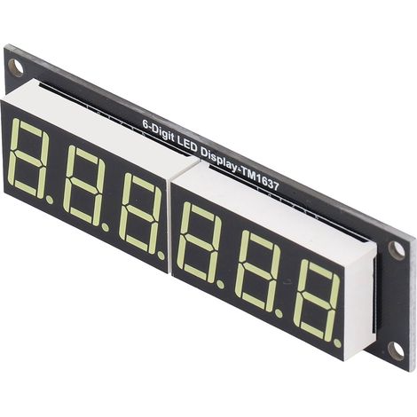 LED-Digitalanzeigemodul, 6-stellig, 7-Segment, Dezimalanzeige, weißes Licht (1/5)