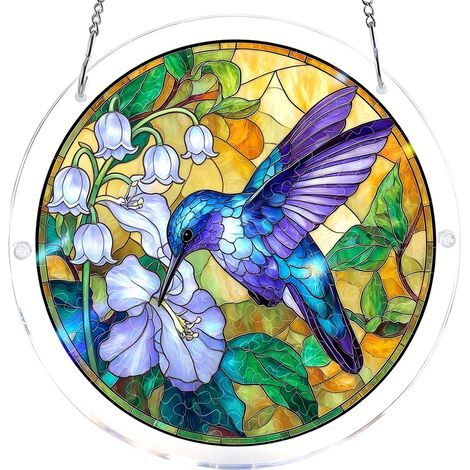Puzzle attrape-soleil en acrylique, ornement de fenêtre rond translucide (Type I)