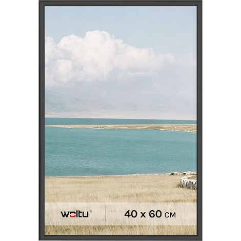 WOLTU Marco de fotos – Para pared – Decoración de pared moderna – 40x60 cm – Negro (1/5)