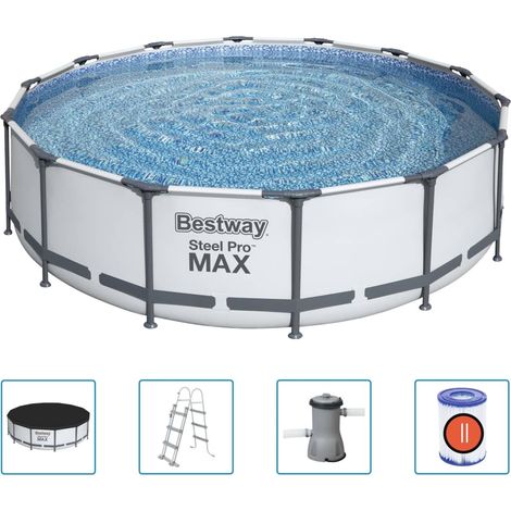 Set Piscina Steel Pro MAX 427x107 cm Bestway (1/5)
