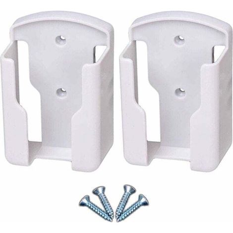 Support de télécommande mural pour systèmes de télévision et de climatisation Boîte de rangement murale pour télécommande universelle pour télécommande, blanc, paquet de 2 (1/5)