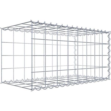Gabiondeco - Gabion - Element de prolongation en longueur 80 cm x 40 cm x 40 cm (L x H x P). maille 10 x 10 cm. Spirale. Avert.: il manque une grille - Made in Germany (1/5)