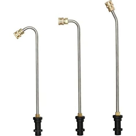 Verlängerungsrohr für Hochdruckreinigerpistole, 6,35-mm-Schnellanschluss, Kärcher K2-K7 Reinigungsstab (30° Goldplattierung), Gold Degrees - (1/5)