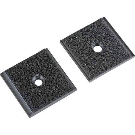 Clips Velour, foro centrale, set 2 pz - 35x35 mm (1/3)