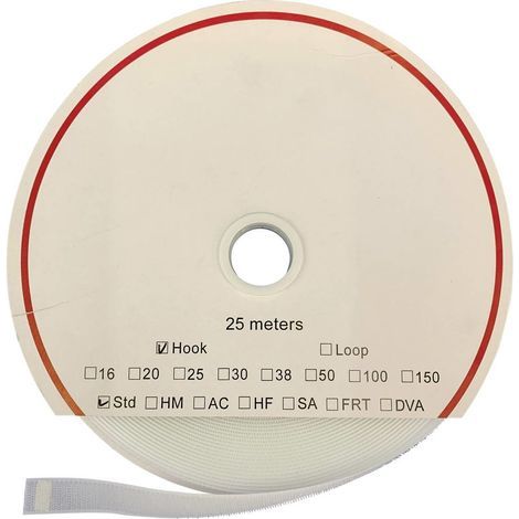 FASTECH® T0101600000325 Klettband zum Aufkleben Hotmelt Haftteil (L x B) 25000 mm x 16 mm Weiß 25 m (1/5)