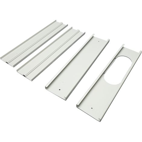 4 plaques calfeutrage fenêtre climatiseur portable flexible échappement kit aération fenêtre ajustable pour tuyau 5 pouces (1/5)