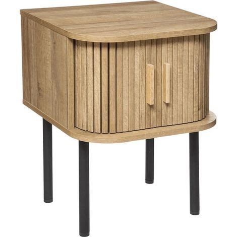 Comodino effetto rovere colva h53cm - Atmosphera créateur d'intérieur (1/5)
