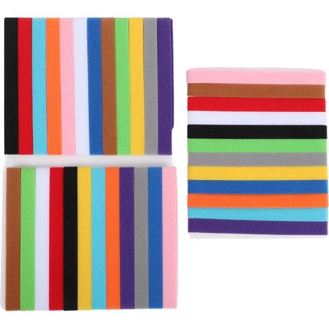 Colliers d'identification pour chiot, 36 pièces, 12 couleurs, réglables, Double face, en peluche, pour nouveau-né, mise bas, taille S M L (1/5)