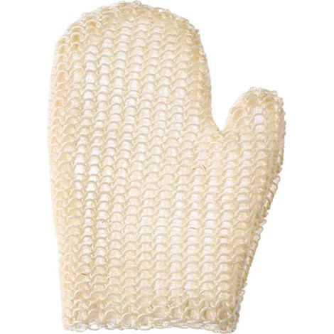 Gant de bain en sisal, lingette de toilette exfoliante, outil de nettoyage corporel pour la douche et le spa (1/4)
