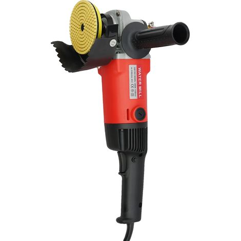 Polisseur de pierre, moteur de 1400W, 6 vitesses réglables, Rouge (1/2)