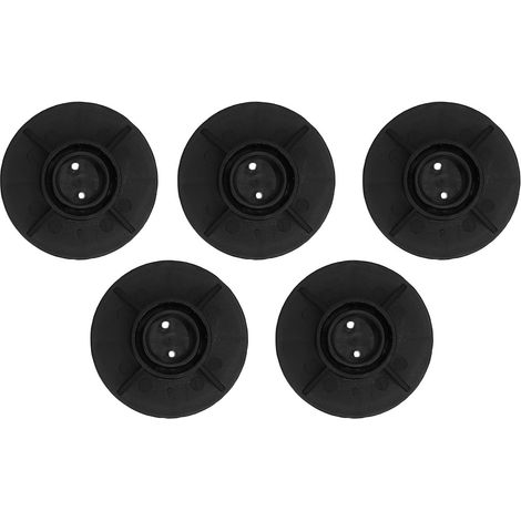 Pieds de support P61010 pour piscine hors-sol, lot de 5 embouts en plastique robustes anti-dérapants pour cadre acier rond ou carré (1/4)
