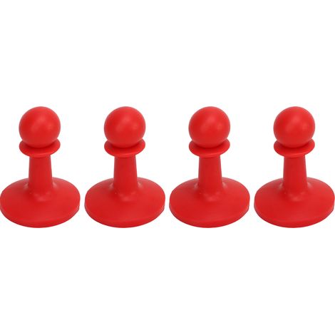 4 Pcs Lightning Proof Cap Camping Tent Poles Auvent Rod Support Bar Anti Thunder Protection Cover Hat Tent Poles Parafoudre pour Camping Randonnée Rouge Vif (1/5)