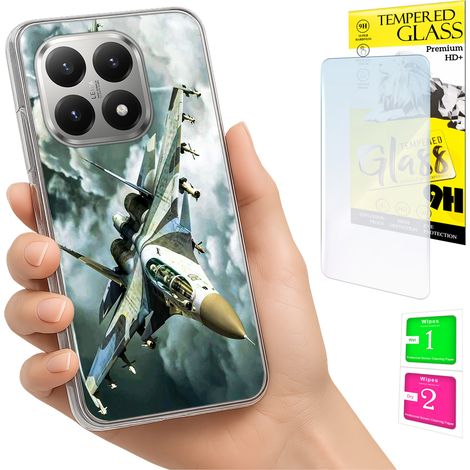 Custodia per Xiaomi 15T, cover posteriore con vetro temperato 9H. (1/5)