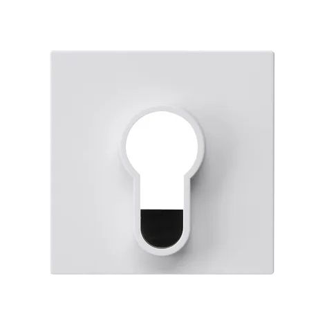 Gira Tapa interruptor/pulsador con llave s.impresión System 55 Blanco puro [866403], 8664 03