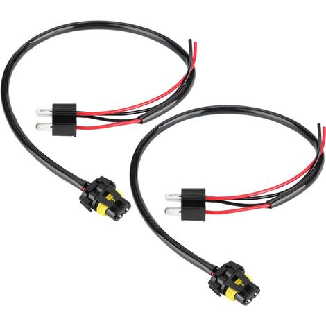 Câble de Conversion H4 à 9006 Connecteur de Fil de Cuivre Hautement Efficace Avant de Câbler les Phares FOG LUMIÈRE 2PCS Câble Adaptateur pour les Accessoires de Voiture. (1/5)