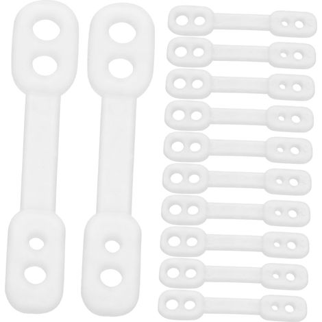 100Pièces Boucles de Cintre Coupe Vent pour Vêtements Fixations Antidérapantes Accessoires pour Intérieur Extérieur (1/5)