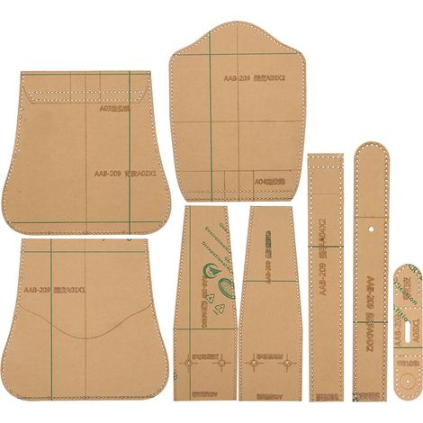 Pochoir Portefeuille DIY en Acrylique Transparent, Gabarit de Couture pour Téléphone Portable, Kit de Fabrication de Sac à Main Artisanal, Modèle de Bricolage (1/5)