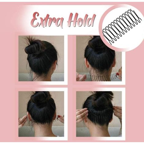 U-förmiger Haarkamm mit weicher Oberfläche, unsichtbare, dehnbare Haarspange für Damen und Mädchen, Haaraccessoire (1/2)