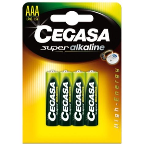 CEGASA pila super alkaline aaa lr03 (4 uns) , 0BLISTER , CEGASA pila super alkaline aaa lr03 (4 uns) , 0BLISTER
