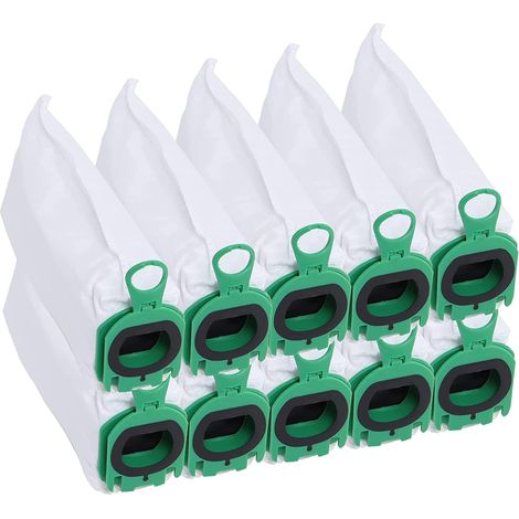 Lot de 10 Sacs Filtrants pour Aspirateur Vorwerk VB100 FP100 - Sacs de Rechange Haute Qualité (1/5)