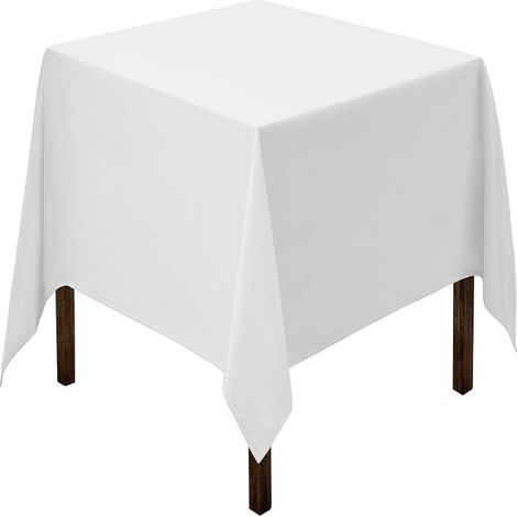 Nappe De Table - 80 x 80 Cm - Polyester Imperméable Et Anti-taches - Pour Salle À Manger Cuisine Terrasse Événements - 1 Pièce (1/5)