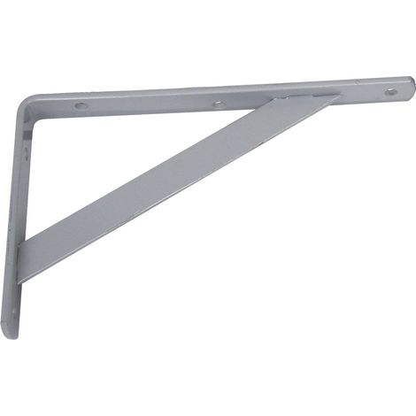 Afbat – Console murale en acier pour étagère – Longueur 150mm – Finition époxy gris – Supporte charges lourdes – Fixation solide